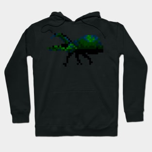 Rhinoceros Beetle Pixel Hoodie